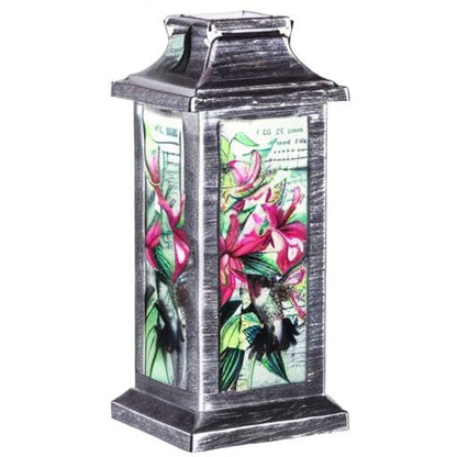 Topadorn Hummingbird Solar Lantern Outdoor Hanging Light - style: Hummingbird