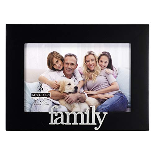 Malden International Designs Family Expressions Picture Frame, 4x6, Black - style: Family