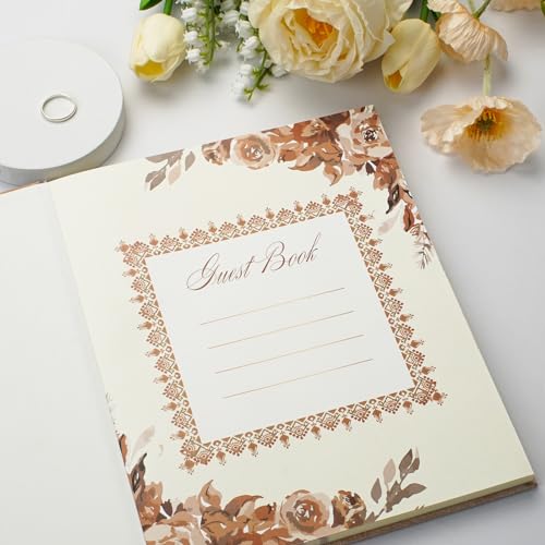 Vienrose Polaroid Guest Book 10x8 Inch Hardcover 120 Pages Boho Style - style: Bohemian Guest Book