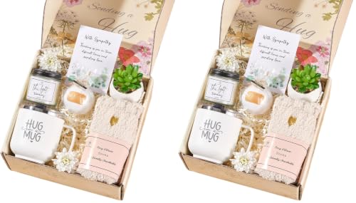 Sympathy Gift Baskets Sympathy Gifts for Loss of Loved One Dad Mom Sister Friend Bereavement Condolences Gift Basket Grief Grieving Gifts Sorry for Your Loss Care Package (Pack of 2) - size: Medium (Pack of 2)