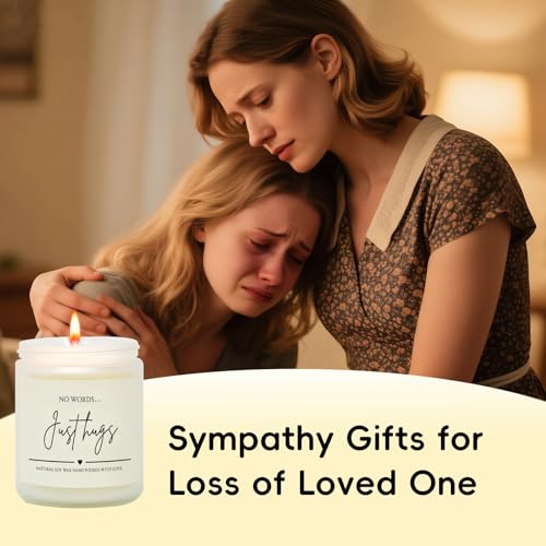 Sympathy Gifts for Loss of Loved One, 9 OZ Soy Wax Candle Memorial Gifts - color: Missed Gifts