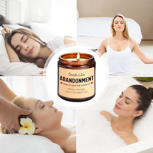 Smells Like Abandonment Candle, Moving Away Gift, Coworker Goodbye Gifts - color: Smells Like Abandonment