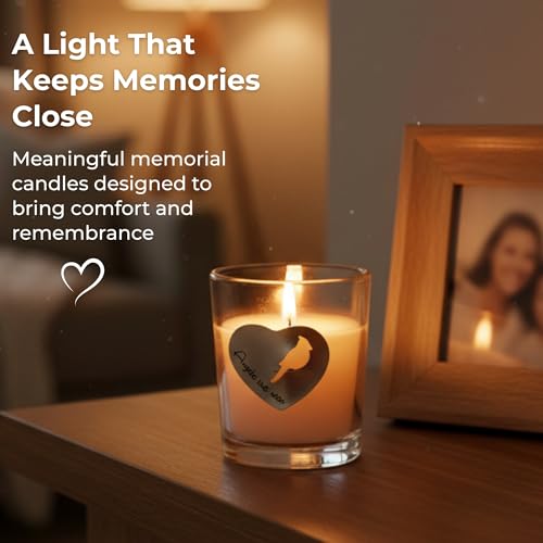 Whitney Howard Designs Angels are Near Memorial Candle - Sympathy Remembrance Gift for Loss of Loved One, Mom, Husband, Grandma - Grief Bereavement Funeral Gift - color: Angels Are Near