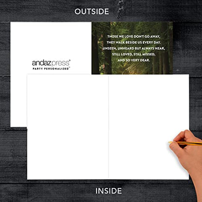 Andaz Press Jumbo Sympathy Card with Envelope, Sorry For Your Loss Card,They Walk Besides Us Every Day, Pet Loss, Condolences Card with Big Blank Space to Send to Friends, Family, 8.5" x 11", 1-Pack - color: They Walk Besides Us Every Day