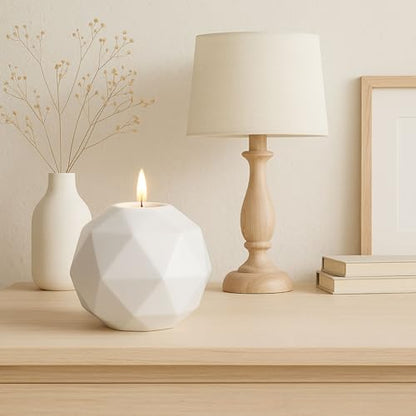 Handmade White Ceramic Decorative Urn – Large Cremation Urn for Ashes Adult Male or Female – Memorial Urn, 220 lbs Capacity