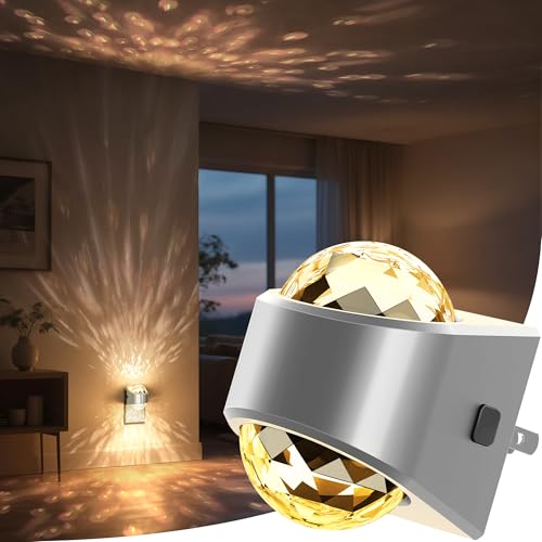 Briignite Night Light, Sliver Night Lights Plug into Wall LED Projector - color: Silver