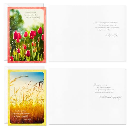 Hallmark DaySpring Religious Sympathy Cards, 16-Pack (Christian Prayers) - color: Sympathy Cards