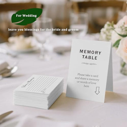 Share a Memory Cards – 30PCS Memory Card for Celebration of Life, Graduation, Wedding, Retirement, Going Away Party and Funeral Keepsake (4" x 6")