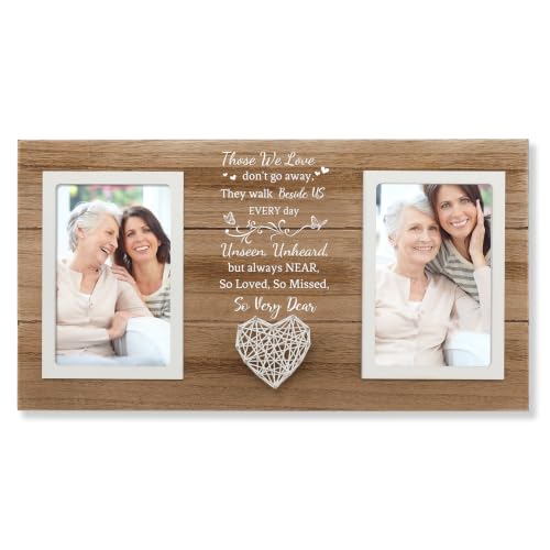SOUHONEY Memorial Gifts for Loss of Loved One, Wooden 4x6 Pictures Frame - color: Memorial