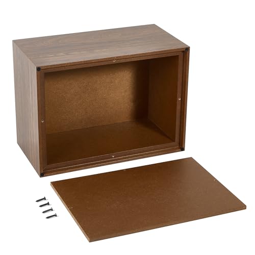 Wooden Burial Rectangle Cremation Urn Boxes for Human Ashes Adult （MDF | Funeral,Large capacity up to 240 Cubic Inches
