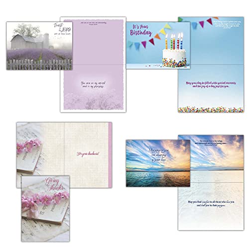 KJV Value Pack Greeting Cards, 48 Count | Versatile Religious Card Collection With KJV Scripture Helps You Celebrate Every Special Occasion