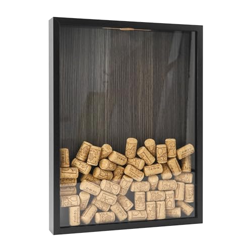 FramePro Travel Shadow Box Black 12x16 Top Loading Display Case Frame with Slot, Movie Travel Sporting Events Concert Ticket Stubs Drink Beer Caps Memory Keepsake Box - color: Black, size: 12x16