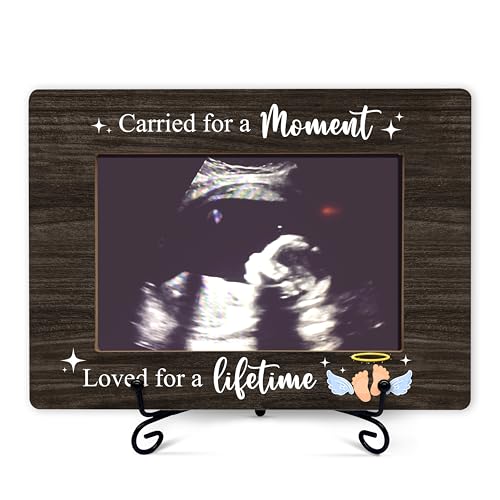 Miscarriage Memorial Picture Frame, Carried For A Moment Photo Frame, Baby Memorial Frames, Baby Loss Remembrance Gifts, Sympathy Gifts For Loss Of Loved Baby, Wooden Picture Frames -A28
