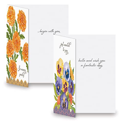 Current Sweet Wishes Thinking of You Cards with Envelopes - Assortment of 20 Greeting Cards, 10 Designs, Large 5" x 7" Thinking of You Cards for Women - style: Sweet Wishes