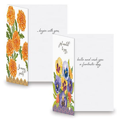 Current Sweet Wishes Thinking of You Cards with Envelopes - Assortment of 20 Greeting Cards, 10 Designs, Large 5" x 7" Thinking of You Cards for Women - style: Sweet Wishes