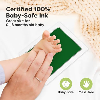 4pk Inkless Baby Hand and Footprint Kit, Mess Free Ink Pads (Autumn, L) | Large Size, Newborn Keepsake, Dog Nose, Paw Print Kit, Clean Touch Ink Pads, Baby Handprints Footprints Kit, New Mom Gifts - color: Autumn, size: 4-Pack, Large 3.1” x 4.9”