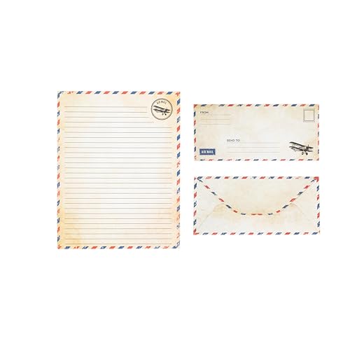 Airmail Letter Set - Make Long Distance Messages Feel More Meaningful - color: 60 PACK AIRMAIL