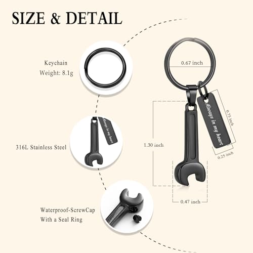 Oinsi Men's Cremation Jewelry Made Of 316L Stainless Steel Hammer Memorial Urn Necklace Pendant Keepsake Holder Jewelry For Ashes - color: B-Black
