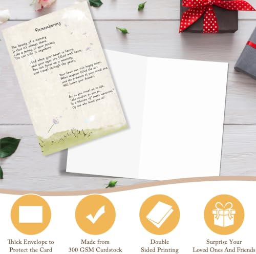 Sympathy Card, Heartfelt Grief, Bereavement, Loss of Someone, Condolence, Remembering, Thinking of You Card for Family Friend Coworker Him Her. - color: #3