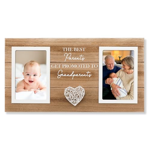 First Time Grandparents Gifts, New Grandparent Picture Frame Holds 2pcs 4x6 - style: first time grandparents