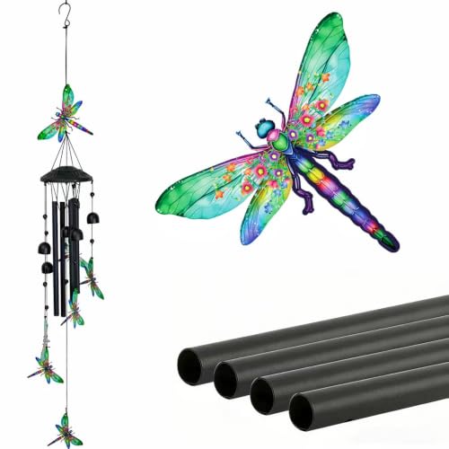 Wind Chimes for Outside, Dragonfly Garden Windchimes Memorial Windchimes - color: Dragonfly Wind Chimes