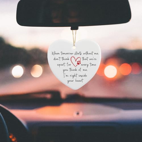 Memorial Gift for Loss of Dog Cat Pet in Memory of Dog Cat Ornament Bereavement Condolence Grieving Dog Remembrance Gifts Loss of Pet Ceramic Ornaments - style: When tomorrow starts