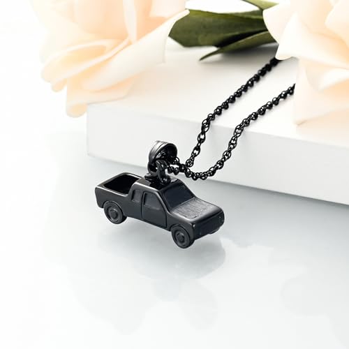 shajwo Pick Up Truck Urn Necklaces for Ashes for Men - color: Customize