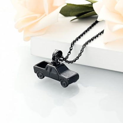 shajwo Pick Up Truck Urn Necklaces for Ashes for Men - color: Customize
