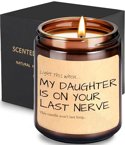 Funny Son in Law Gift from Mother, Father-in-Law, Scented Candle for Men - Cool Future SIL Gift for Birthday, Easter, Father's Day - Anniversary Wedding Gifts Idea for Son-in-Law, Daughter's Boyfriend - color: For Son-in-Law