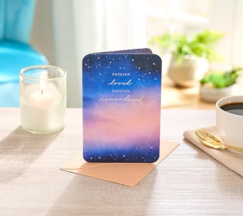 American Greetings Sympathy Card for Miscarriage (Incredibly Sorry) - color: Starry Night Sky w Ltg