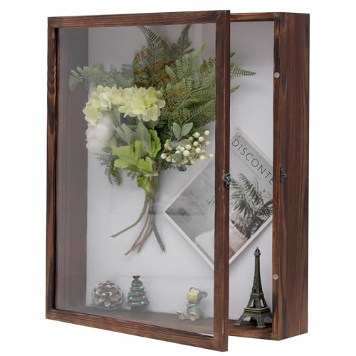Muzilife 16x20 Large Shadow Box Pine Wood Picture Frame, 3.94 Deep, Brown - color: Brown, size: 16"x20"