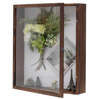 Muzilife 16x20 Large Shadow Box Pine Wood Picture Frame, 3.94 Deep, Brown - color: Brown, size: 16"x20"