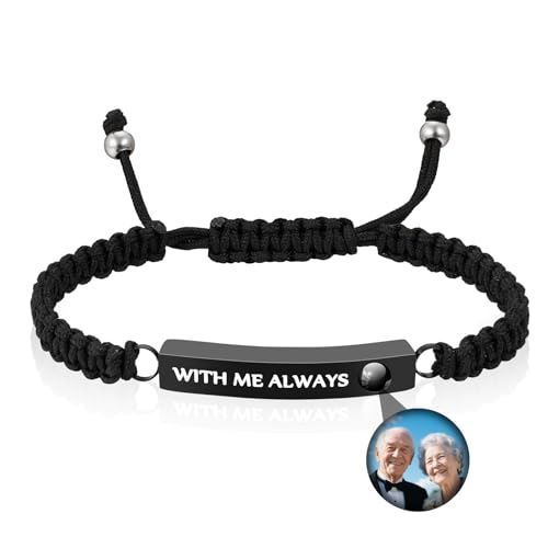 abooxiu Urn Bracelet for Ashes Cremation Bracelet for Ashes Stainless Steel Ash Bracelet for Men Women Memorial Ashes Holder Cremation Bangles for Human Ashes - style: Customized Projection