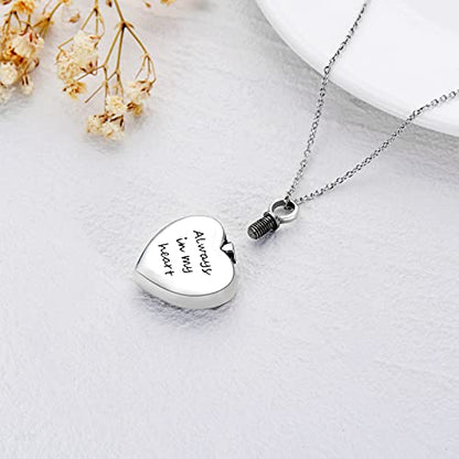SOULMEET Cremation Jewelry for Ashes, Sterling Silver Urn Necklace for Ashes Women Men, Cherish Memories Cremation Jewelry to Keep Someone Near to You - color: B-Oxidation black Rose