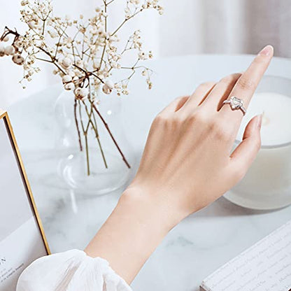 925 Sterling Silver Lab Opal Heart Urn Ring for Ashes Angel Wings Cremation Jewelry Memorial Keepsake Rings for Women Girls Easter Gifts