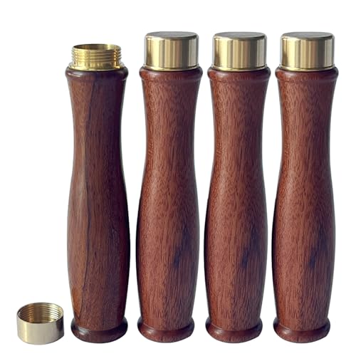 Mini Wooden Urns for Ashes, Set of 4 Small Wooden Urns | Elegant & Portable Keepsake Urns for Human Ashes Memorial