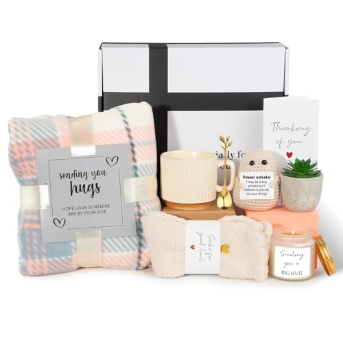 Birthday Gifts for Mom Grandma Sister Friend Her, Self Care Gifts for Women | Get Well Soon Gift Basket for Women, Get Well Cancer Care Package for Woman After Recovery, Sympathy Thinking of You Gift Box