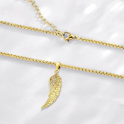 Angel Wings Necklace 925 Sterling Silver Guardian Angel Nurse RN Caduceus Pendant Charm Crystal Angel Jewelry Gifts for Women - style: B-Angel Wing (Golden)