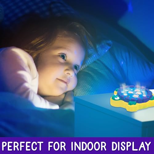 Creative Roots Paint Your Own Stepping Stone Kit, Mini Light Up Turtle | DIY Garden Stepping Stone Activity, Arts and Crafts Project for Kids, Includes Pre-Cast Ceramic and Paints - style: Light Up Turtle