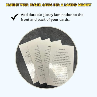 Copy King Funeral Memorial Prayer Cards - Personalized Photo and Prayer - 50 Cards