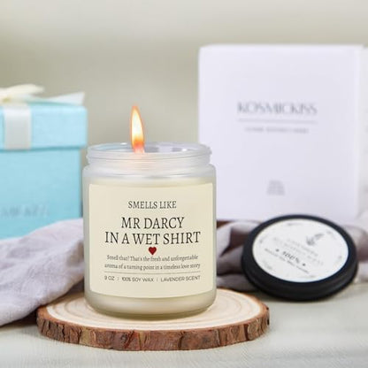 Pride and Prejudice Gifts, Pride and Prejudice Merch, Book Candle | Book Lovers Gifts for Women, Men, Bookworm, Librarian- Lavender Soy Wax Candle for Christmas, Birthday - color: Pride and Prejudice Gifts