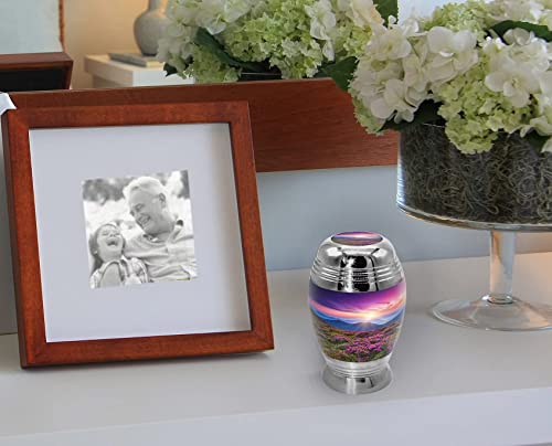 Heaven on Earth Keepsake Urns for Human Ashes with Velvet Gift Box for Cremation Keepsakes for Ashes - Small Cremation Urn and Small Keepsake Urn Set of 4 - color: Heaven on Earth