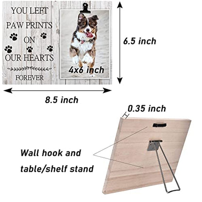 Pet Picture Frame Cat or Dog Frame 4x6 Memorial Pet Loss Picture Frame - color: Memorial Design 3