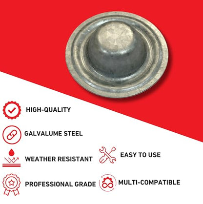 Metal Screw Caps from EAGLE 1 - Seals Over Existing Screws Heads to Prevent leaks- Easy to Install-Gloves Included (100)