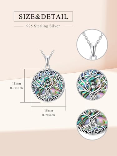 WINNICACA Urn Necklaces for Ashes 925 Sterling Silver Tree of Life Ash Necklace Cremation Jewelry Urn Pendants for Women Memorial Gifts for Birthday Christmas Funeral - style: 01-Urn