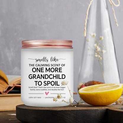 Pregnancy Announcement for Grandparents - Baby Announcements Ideas - Pregnancy Reveal to Parents - Grandma and Grandpa Expecting Announcement - Baby Shower Gifts - Lavender Scented Candle - color: Baby Announcement Gift