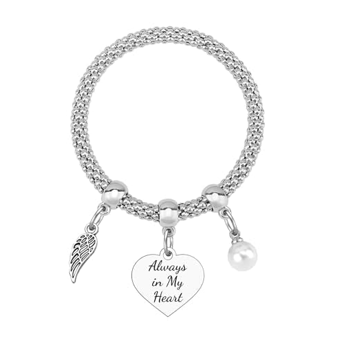 Mxrymvu Memorial Bracelet for Woman Sympathy Gift for Loss of Mother Father Famliy Pet Remembrance Bereavement Jewelry Gift - color: Sympathy Gifts for Loss of Loved 02