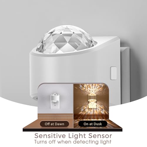 Briignite Night Light, Night Lights Plug into Wall, Projector Night Light - color: White