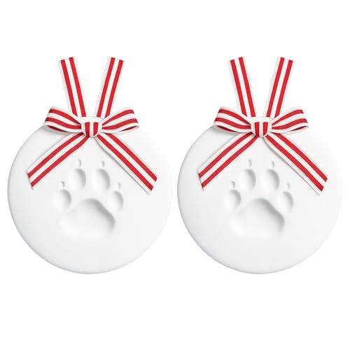 Reece Studio 2-Pack Pet Paw Print Clay Christmas Ornament Kit - color: Pet Paw Print Ornament Kit, size: One Size