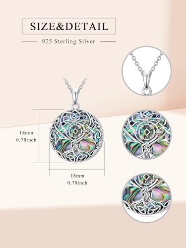 WINNICACA Urn Necklaces for Ashes 925 Sterling Silver Tree of Life Ash Necklace Cremation Jewelry Urn Pendants for Women Memorial Gifts for Birthday Christmas Funeral - style: 04-Urn